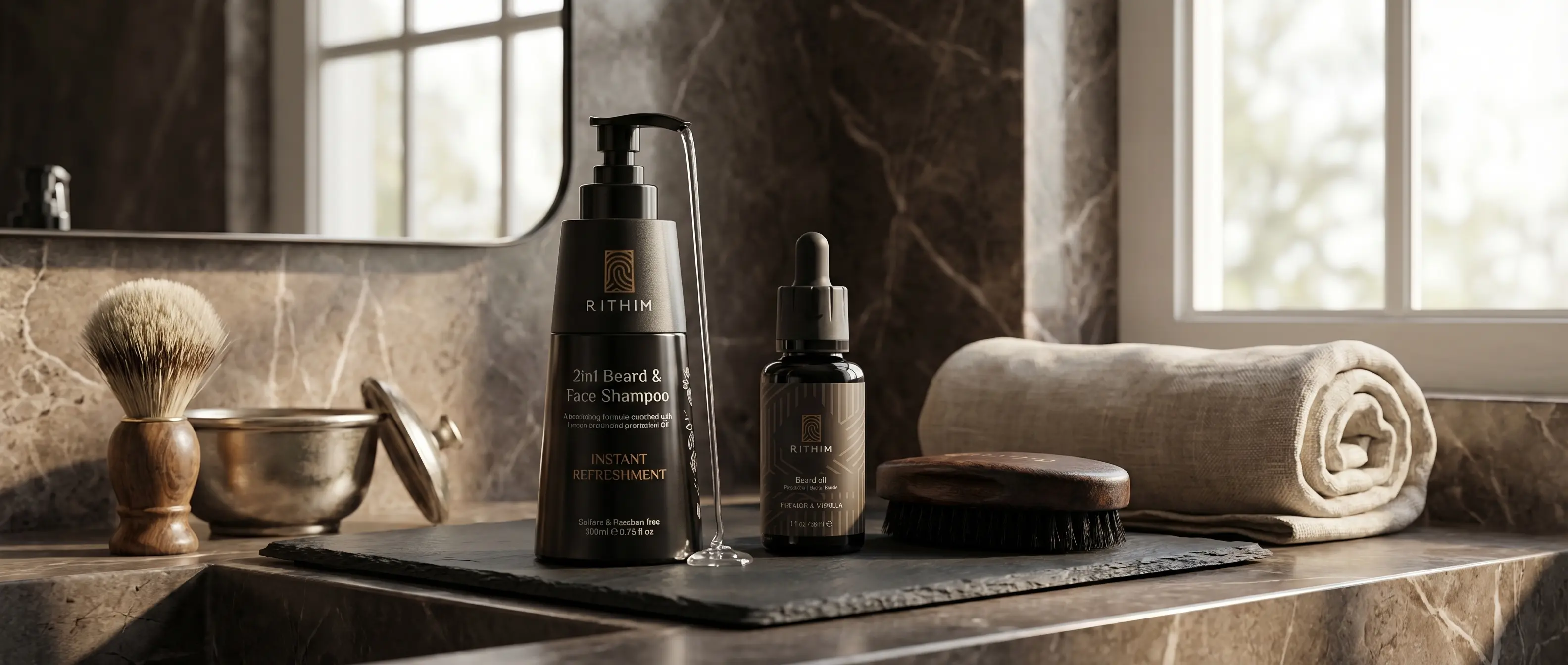 Baardolie set als cadeau - Rithim Starter Pack Tobacco Vanilla